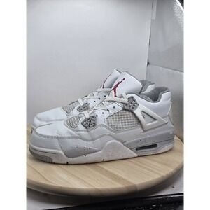Mens Size 9.5 - Air Jordan 4 Retro OG White/Grey/Red Sneakers